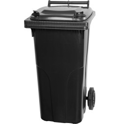 Nádoba Europlast 120 lit., plast, čierna, HDPE, popolnica na odpad