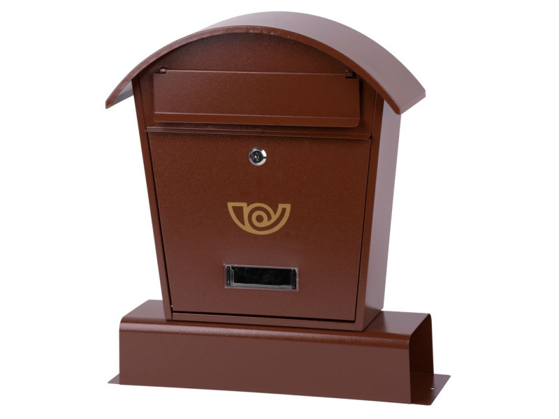 Schránka LAMBERT A, poštová, s rúrou na noviny, hnedá Schránka LAMBERT A, poštová, s rúrou na noviny, hnedá
