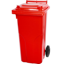 Nádoba Europlast 120 lit., plast, červená, HDPE, popolnica na odpad