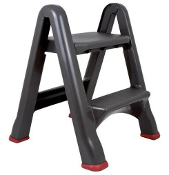 Stupadlo plastové Curver® STEP STOOL, 2 stupienkové, bez rúčky, obojstranné