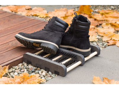 Rohožka GECO WMN.1, pred dvere, 36x26.5x5.5 cm, drevo, škrabák na obuv