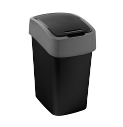 Kôš Curver® PACIFIC FLIP BIN 45 lit., 37.6x29.4x65.3 cm, čierno/šedý, na odpad