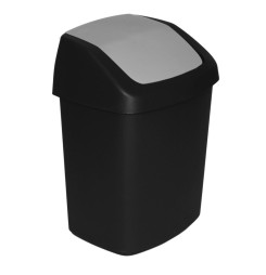 Kôš Curver® SWING BIN, 15 lit., 24.8x30.6x41.8 cm, čierny/sivý, na odpad