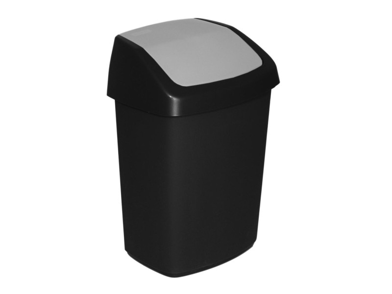 Kôš Curver® SWING BIN, 25 lit., 27.8x34.6x51.1 cm, čierny/sivý, na odpad Kôš Curver® SWING BIN, 25 lit., 27.8x34.6x51.1 cm, čierny/sivý, na odpad
