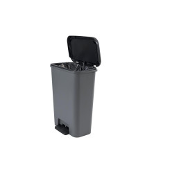 Kôš Curver® COMPATTA BIN, 50 lit., 29.4x49.6x62 cm, čierny/sivý, na odpad, s pedálom
