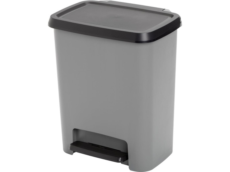Kôš KIS Compatta, 25 lit., čierny/sivý, 28x38x43 cm, na odpad, s pedálom Kôš KIS Compatta, 25 lit., čierny/sivý, 28x38x43 cm, na odpad, s pedálom
