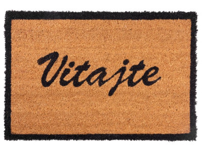 Rohožka MagicHome RBC 199, pred dvere, Vitajte, 40x60 cm, guma/kokos