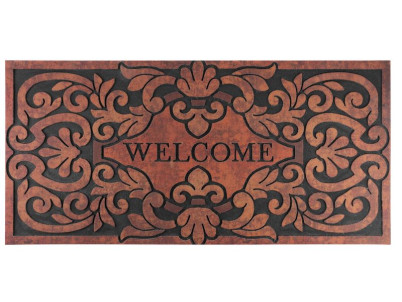 Rohožka MagicHome RBM 116, pred dvere, Welcome, guma, 120x58 cm