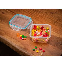 Dóza MagicHome Lunchbox Q804 400 ml, štvorcová, Clip