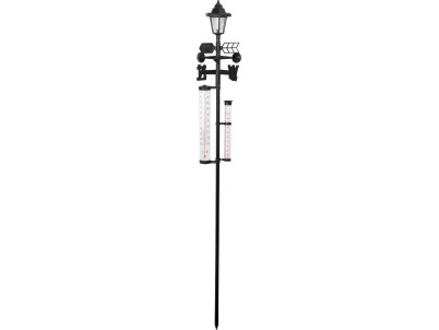 Meteostanica SWS29, 158 cm, záhradný zrážkomer, teplomer, solárna lampa, smer vetra