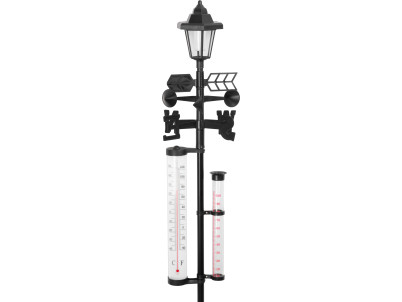 Meteostanica SWS29, 158 cm, záhradný zrážkomer, teplomer, solárna lampa, smer vetra