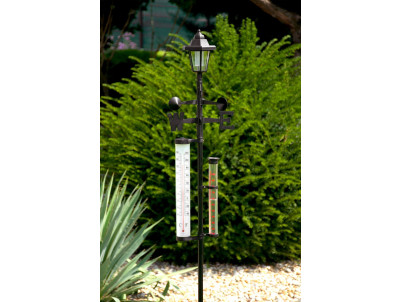 Meteostanica SWS29, 158 cm, záhradný zrážkomer, teplomer, solárna lampa, smer vetra