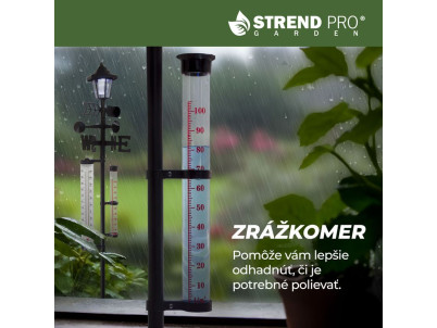 Meteostanica SWS29, 158 cm, záhradný zrážkomer, teplomer, solárna lampa, smer vetra
