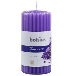Sviečka Bolsius Pillar True Scents 120/60 mm, valcová, vonná, levanduľa