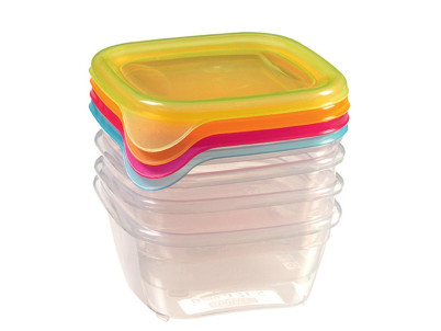 Dóza Curver® Fresh&Go, sada 4 ks, 250 ml, mix, 110x90x110 mm Dóza Curver® Fresh&Go, sada 4 ks, 250 ml, mix, 110x90x110 mm