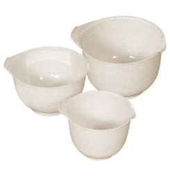 Miska Curver® BASIC, sada misiek 3 ks, na šľahanie, 1500/2000/2500 ml, biele