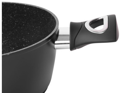 Hrniec MagicHome Black Line, 24 cm, 4000 ml, s pokrievkou