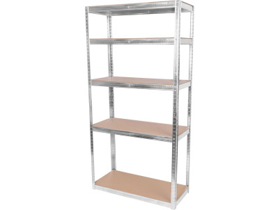 Regál Racks RAT40 MS, kovový, MDF, 5 políc, 1800x900x400 mm, max. 175 kg/polica