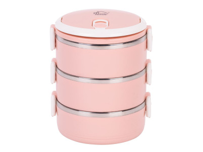 Obedár MagicHome LB933, 3 dielny, 3x 1500 ml, ružový, 20x15x6,2 cm Obedár MagicHome LB933, 3 dielny, 3x 1500 ml, ružový, 20x15x6,2 cm