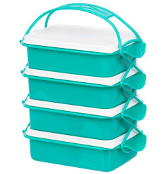 Obedár MagicHome CS336, 4 dielny, 4x 1000 ml, PP/PE, 24,3x14,6x29,5 cm