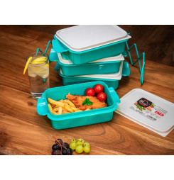 Obedár MagicHome CS336, 4 dielny, 4x 1000 ml, PP/PE, 24,3x14,6x29,5 cm