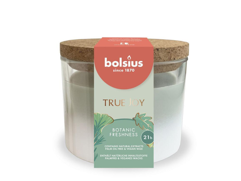 Sviečka bolsius True Joy Botanic Freshness, vonná, 75/80 mm, v skle Sviečka bolsius True Joy Botanic Freshness, vonná, 75/80 mm, v skle