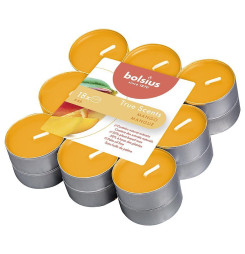 Sviečky Bolsius Tealight True Scents, čajové, vonné, mango, bal. 18 ks
