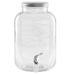 Nádoba MagicHome, džbán na vodu s kohútikom, sklenený, 5000 ml