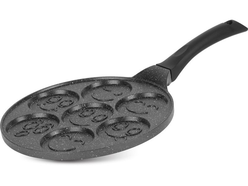 Panvica MagicHome, indukcia, 27 cm, na lievance a volské oko, so smajlíkmi, na 7 kusov