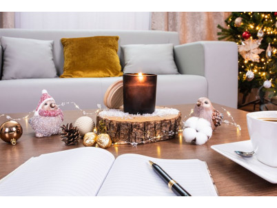 Sviečka MagicHome, 8x11,3 cm, matné sklo, vonná, jazmín, čierna Sviečka MagicHome, 8x11,3 cm, matné sklo, vonná, jazmín, čierna