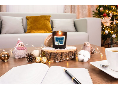 Sviečka MagicHome, 8x11,3 cm, matné sklo, vonná, jazmín, čierna Sviečka MagicHome, 8x11,3 cm, matné sklo, vonná, jazmín, čierna