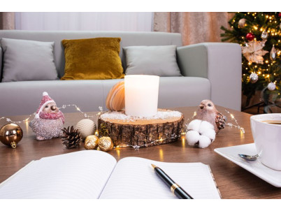 Sviečka MagicHome, 8x11,3 cm, matné sklo, vonná, jazmín, biela