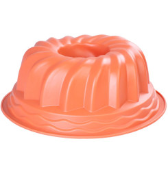 Forma MagicHome, na pečenie, na bábovku, silikón, červená, 23x8,5 cm