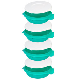 Obedár MagicHome, okrúhly, 4 dielny, farebný, 4x 1000 ml, 22,4x20,5x29,5 cm