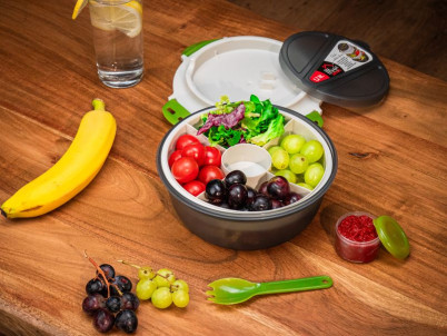 Obedár MagicHome, okrúhly, s vidličkou/lyžicou, 1200 ml, 21,1x9,7 cm Obedár MagicHome, okrúhly, s vidličkou/lyžicou, 1200 ml, 21,1x9,7 cm