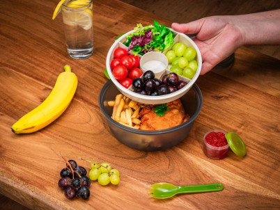 Obedár MagicHome, okrúhly, s vidličkou/lyžicou, 1200 ml, 21,1x9,7 cm Obedár MagicHome, okrúhly, s vidličkou/lyžicou, 1200 ml, 21,1x9,7 cm