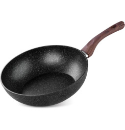 Panvica Wok MagicHome Black Marble Line, 28 cm