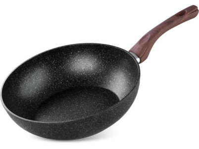 Panvica Wok MagicHome Black Marble Line, 28 cm