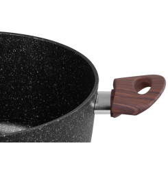Hrniec MagicHome Black Marble Line, 24 cm, 4000 ml, s pokrievkou