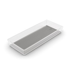 Organizér Curver® SISTEMO 8, priesvitný/sivý, 15x37.5x5 cm, do zásuvky