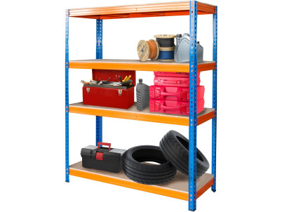 Regál Racks RAT60 HD, kovový, 4 police, 1800x1800x600 mm, max. 600 kg/polica Regál Racks RAT60 HD, kovový, 4 police, 1800x1800x600 mm, max. 600 kg/polica