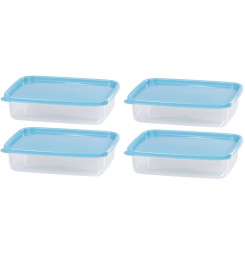 Dóza MagicHome Lunchbox set YH126, obdĺžniková, sada 4 ks, 1000 ml, 215x155x55 mm