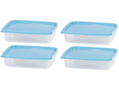 Dóza MagicHome Lunchbox set YH126, obdĺžniková, sada 4 ks, 1000 ml, 215x155x55 mm