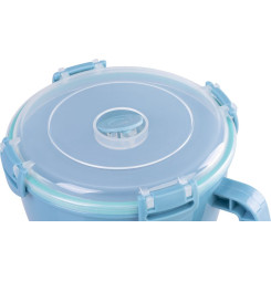 Dóza MagicHome, s uškom, otvárateľné veko, s rúčkou, 900 ml, hrnček s uškom, hrnček 168x138x104 mm