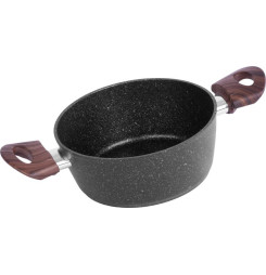 Hrniec MagicHome Black Marble Line, 20 cm, 2200 ml, s pokrievkou
