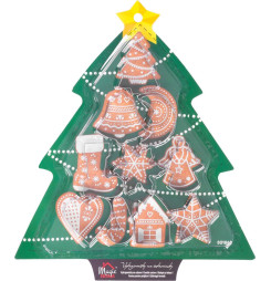 Vykrajovačka MagicHome, na pečenie, vianoce, stromček, formička, sada 10 ks