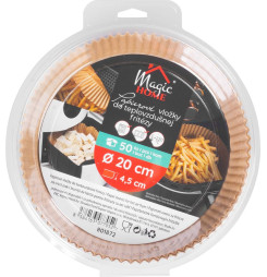 Papier MagicHome, na pečenie, do teplovzdušnej fritézy, potravinársky papier, 20x4,5 cm, bal. 50 ks