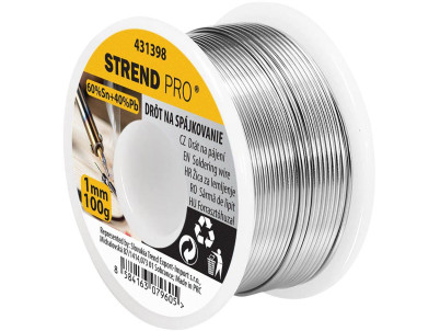 Cín Strend Pro, na spájkovanie, 1 mm, 250 g