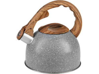 Čajník MagicHome, pískací, šedý, 2500 ml