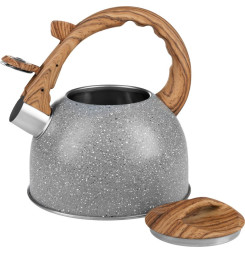 Čajník MagicHome, pískací, šedý, 2500 ml
